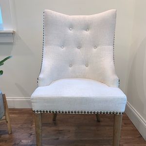 Tufted upholster dining chairs set of 2